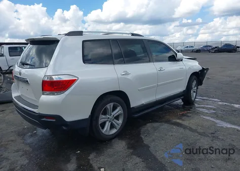 2013 Toyota Highlander Limited V6 from USA, damaged, VIN 5TDYK3EH4DS104751